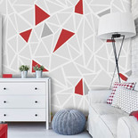 GEOMETRY Фон с красным акцентом