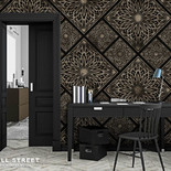 AJOURE Geometric flower gold